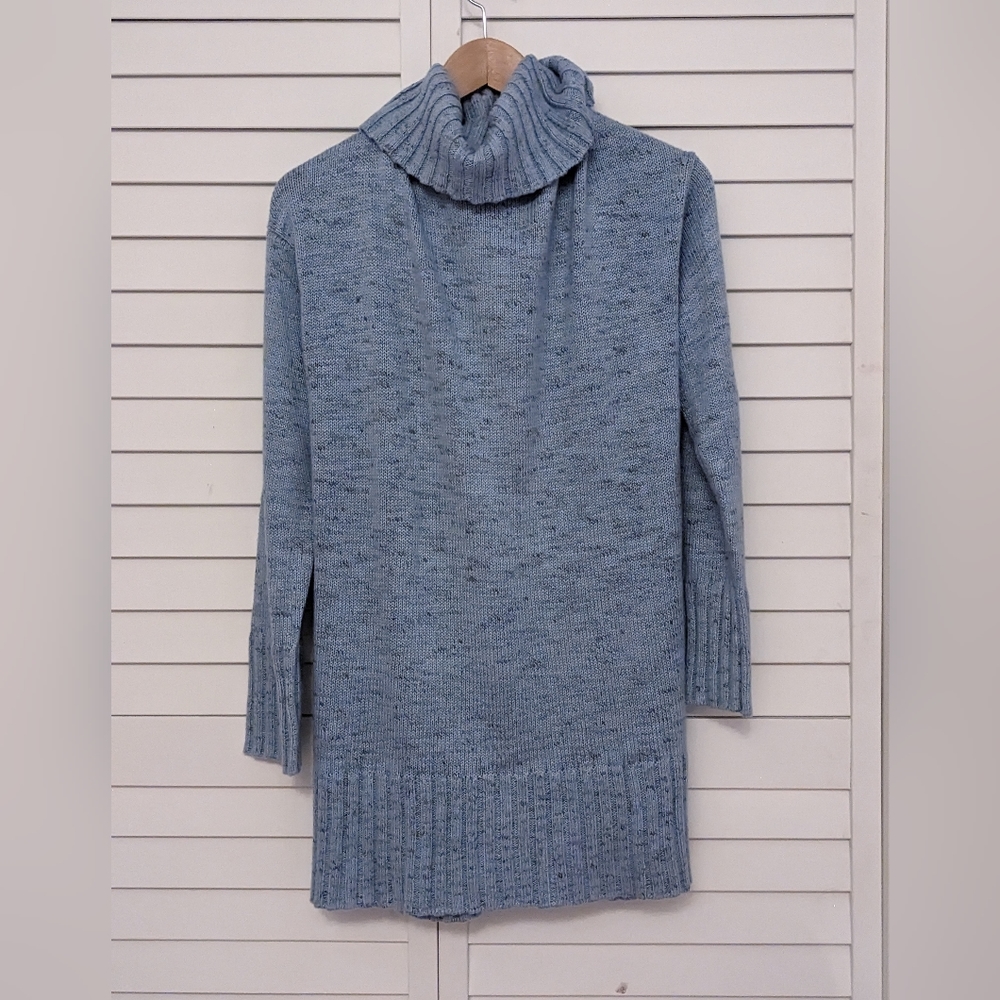 J. Jill Soft Sky Tunic Turtleneck Sweater Sz XL